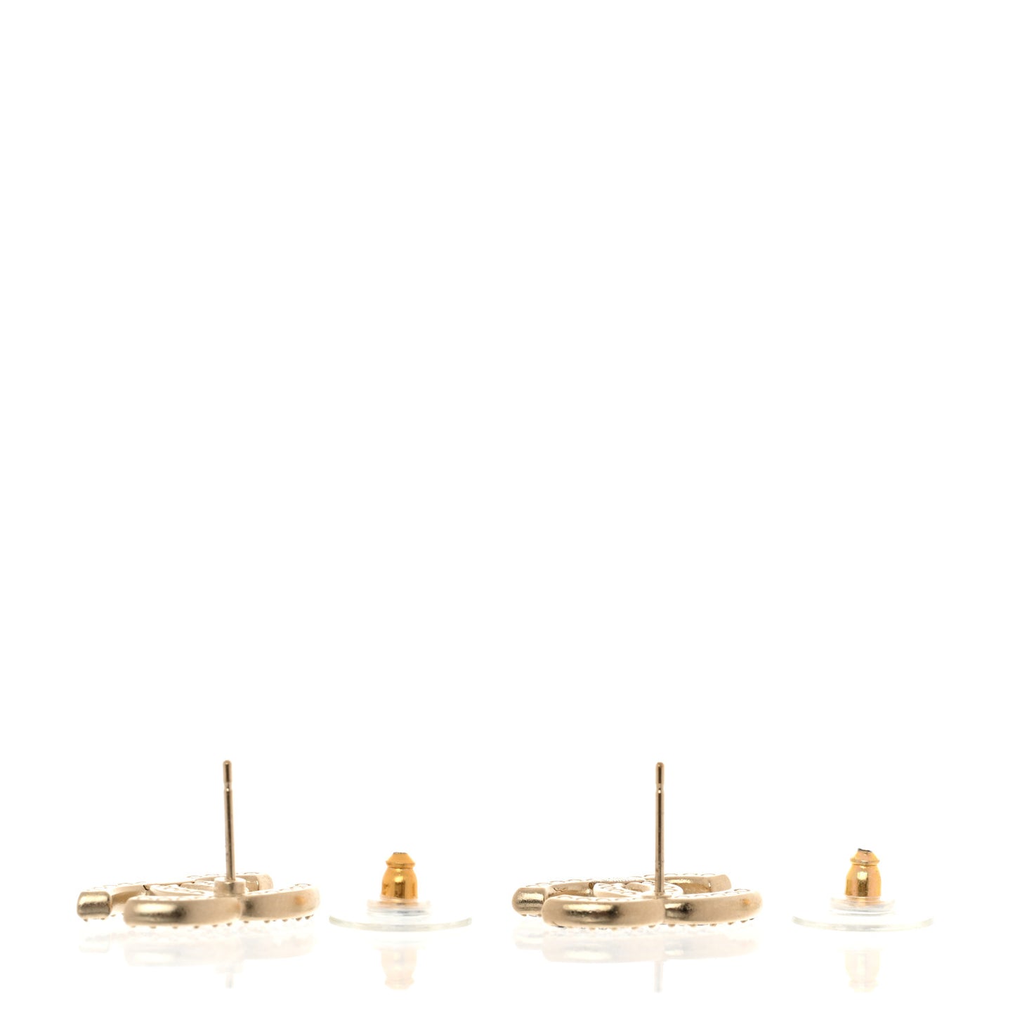 Crystal CC Earrings Gold