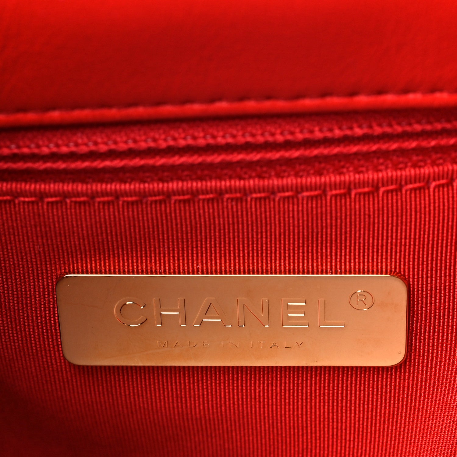 Chanel Jersey Lambskin Quilted Large Chanel 19 Flap Red 5 of 6