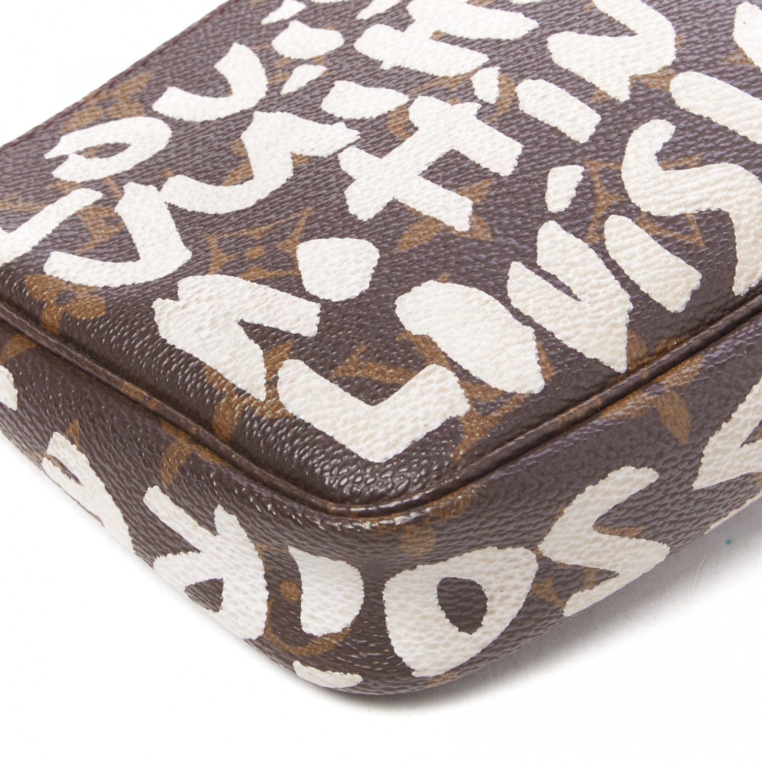 Louis Vuitton Monogram Graffiti Pochette Accessories Silver 6 of 8