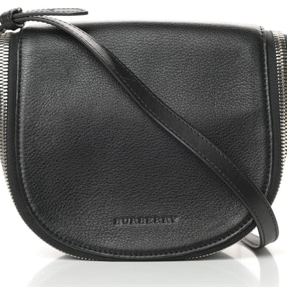 Burberry Grained Calfskin Small Zip Crossbody Bag Black 9 of 11