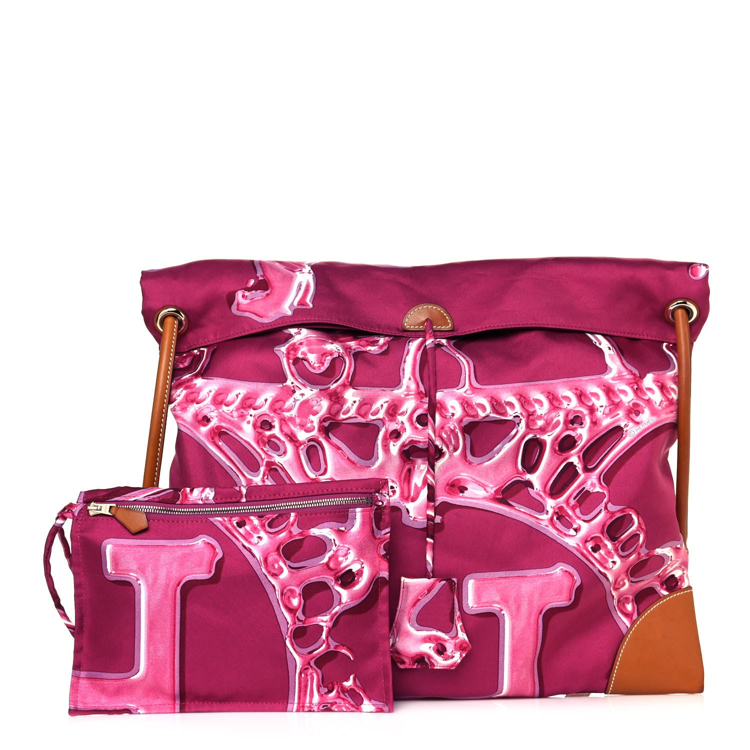 Hermes Silk Vif Argent Silky City 33 PM Pink 1 of 14
