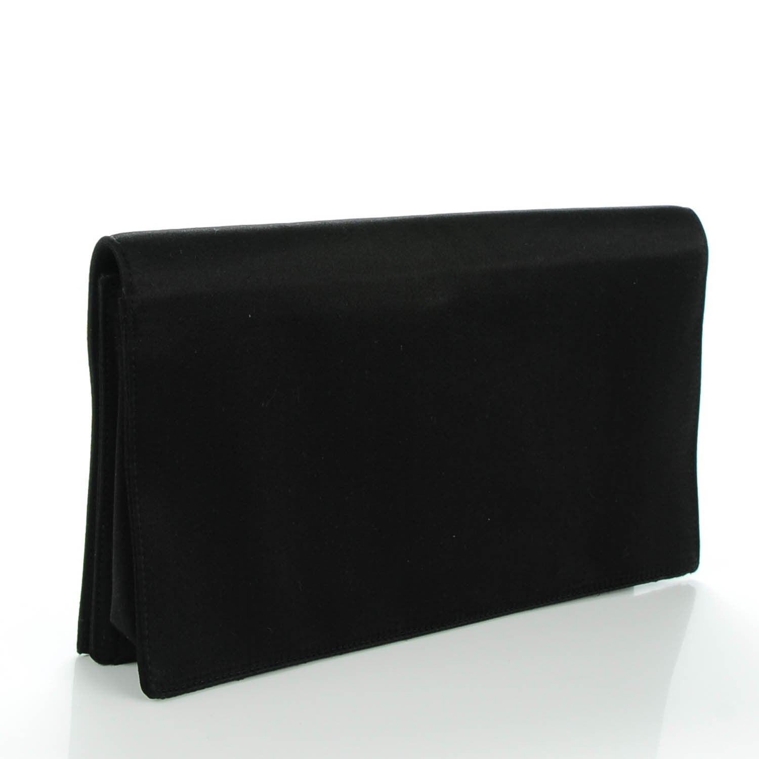 Prada Satin Evening Clutch Black 3 of 7