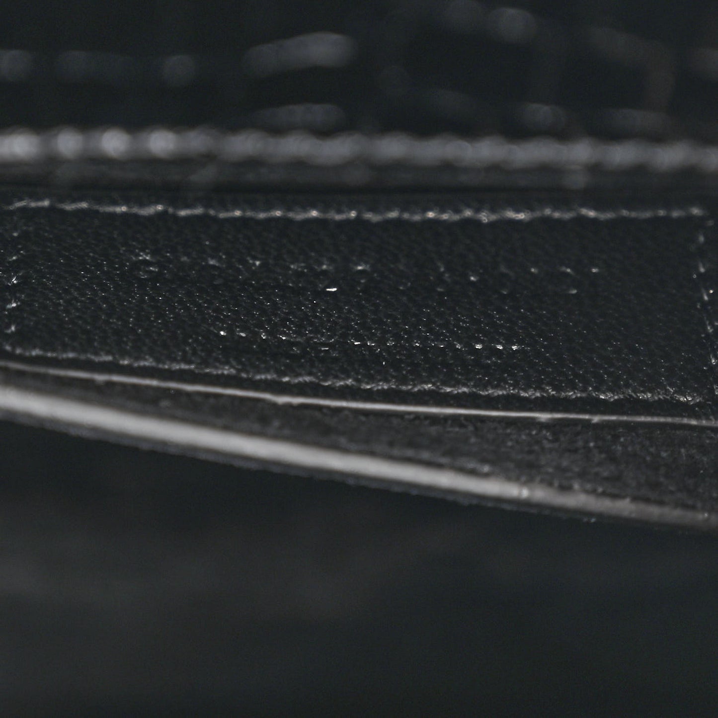 Calfskin Crocodile Embossed Medium Monogram Sunset Black