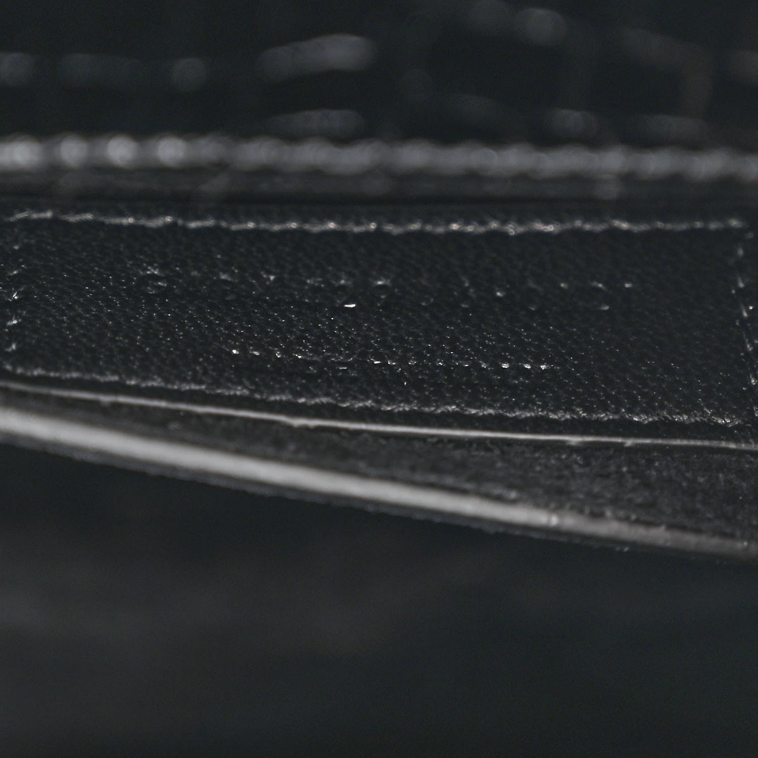 Saint Laurent Calfskin Crocodile Embossed Medium Monogram Sunset Black 7 of 10