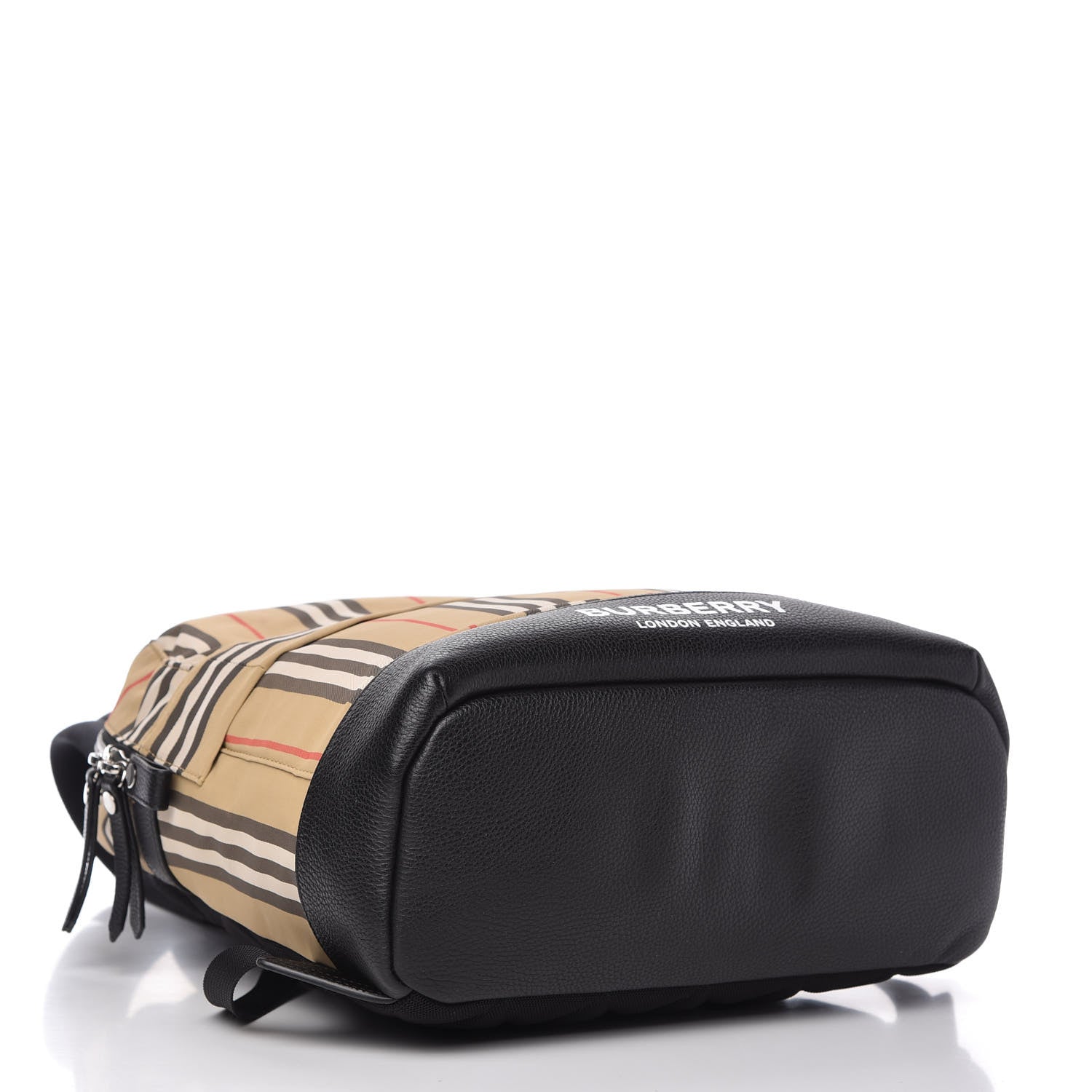 Burberry Archive Stripe Canvas Calfskin Kids Nico Backpack Archive Beige 4 of 11