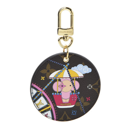 Louis Vuitton Monogram 2020 Christmas Animation Big Wheel Bag Charm Key Ring Rose Ballerine 1 of 6