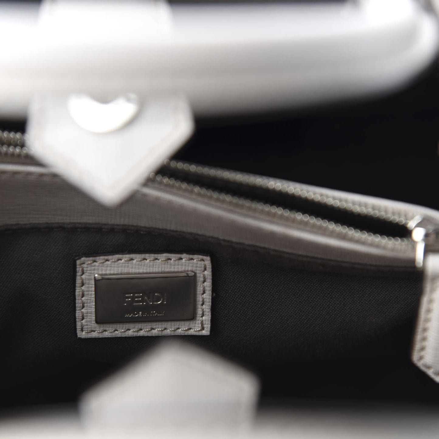 Vitello Elite Monster Eyes Studded Petite 2Jours Tote Carbone White Multicolor