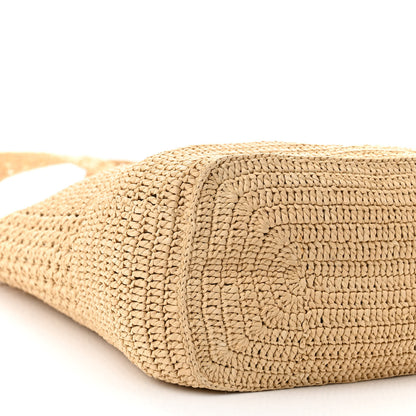 Saint Laurent Raffia Monogram Hobo Naturale 9 of 10
