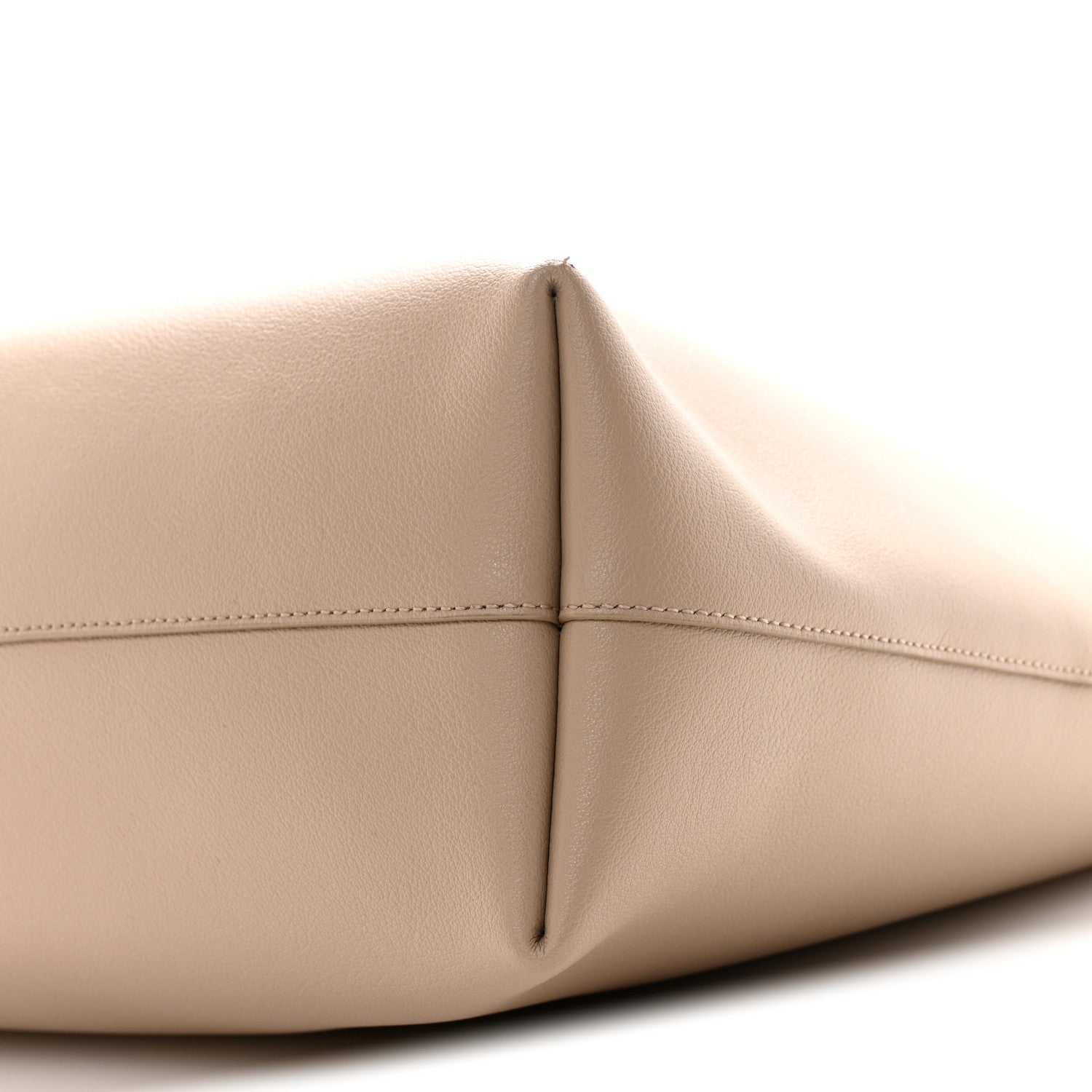 Saint Laurent Calfskin Large Shopping Tote Dark Beige 11 of 12