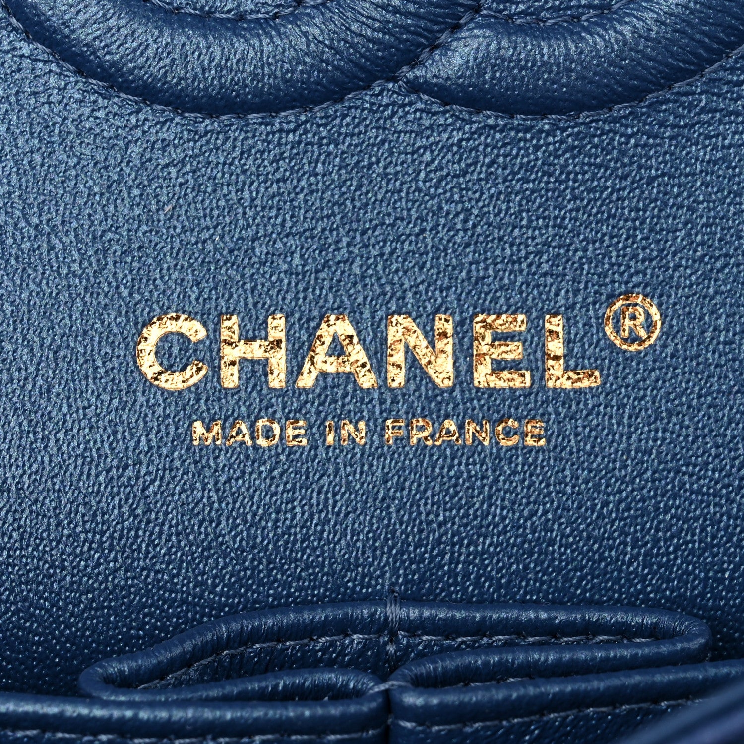 Chanel Iridescent Caviar Quilted Small Double Flap Dark Blue 6 of 11