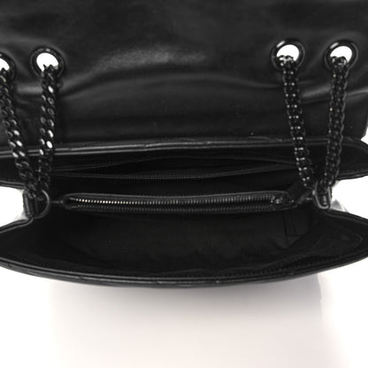 Saint Laurent Calfskin Y Quilted Monogram Medium Loulou Chain Satchel Black 4 of 10