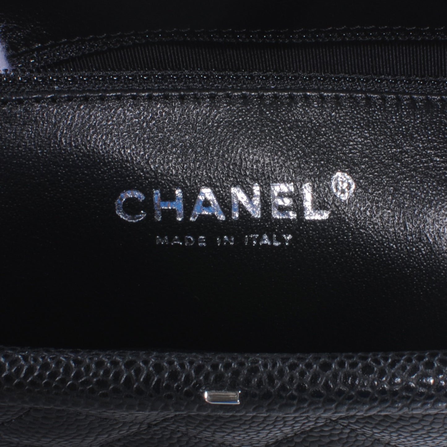 Caviar Quilted Timeless Clutch Black