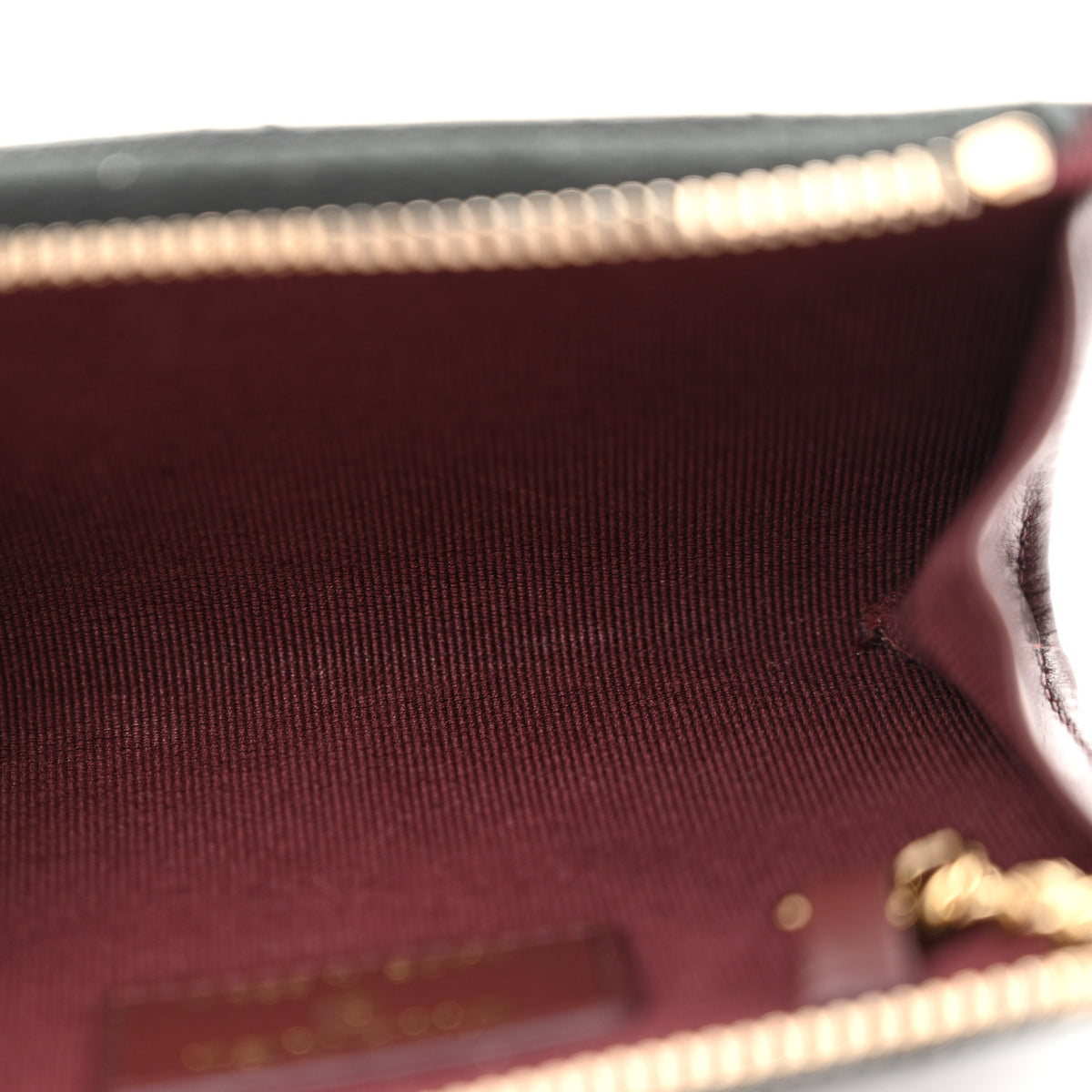 Caviar Quilted Zipped Key Holder Case Black