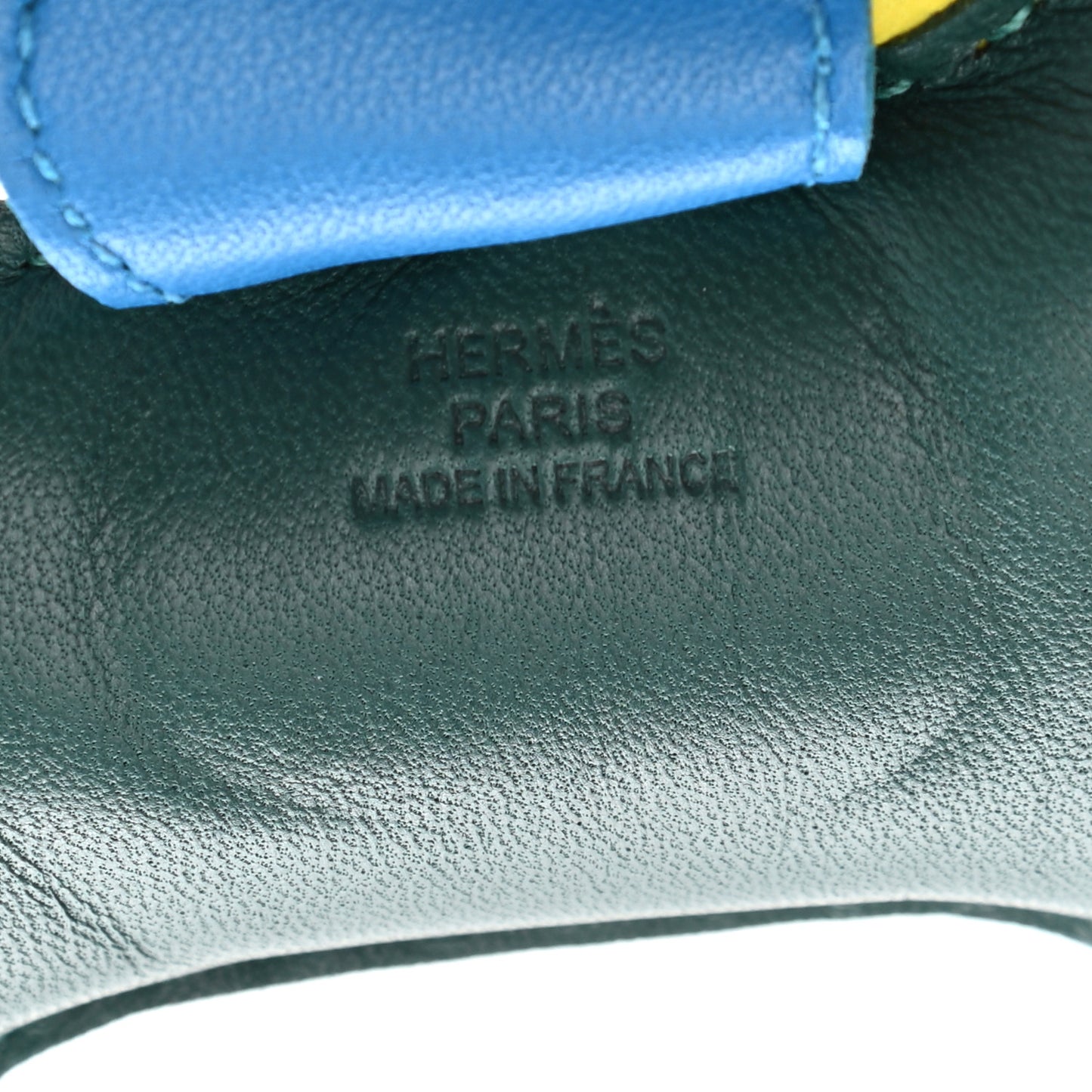 Milo Lambskin Grigri Rodeo Horse Bag Charm PM Malachite Bleu Zanzibar Lime