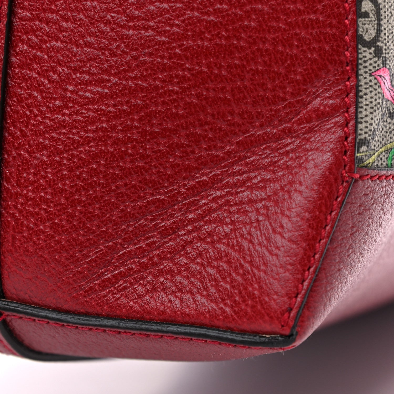Gucci GG Supreme Monogram Flora Web Large Ophidia Tote Red 12 of 12