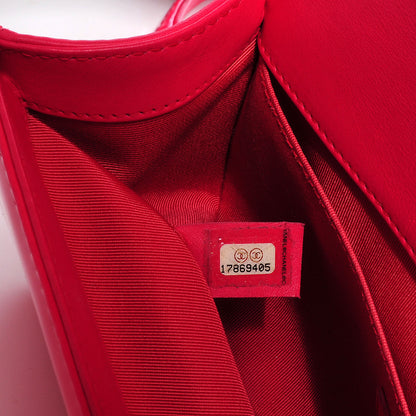 Chanel Patent Leather Medium Boy Bag Flap Pink 6 of 7