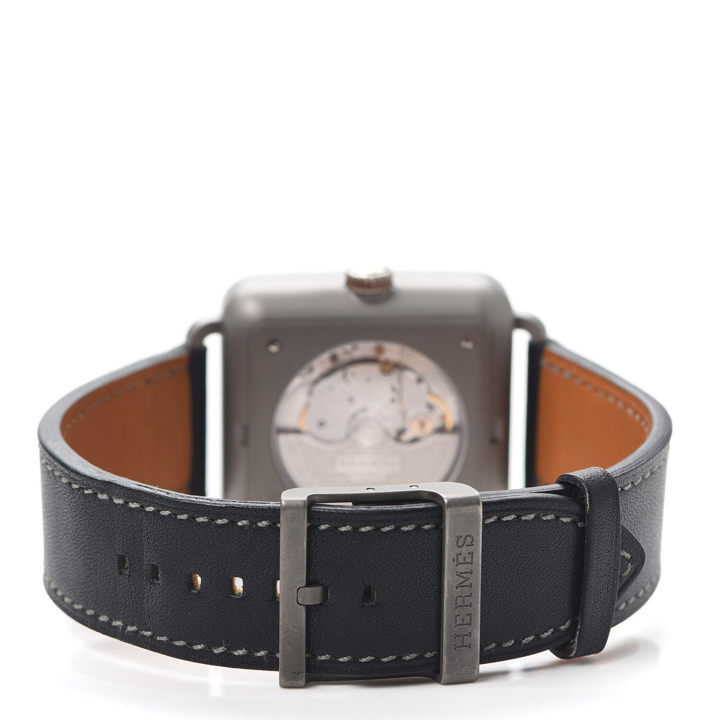 Titanium Barenia 36.5mm Carre H Automatic Watch Noir