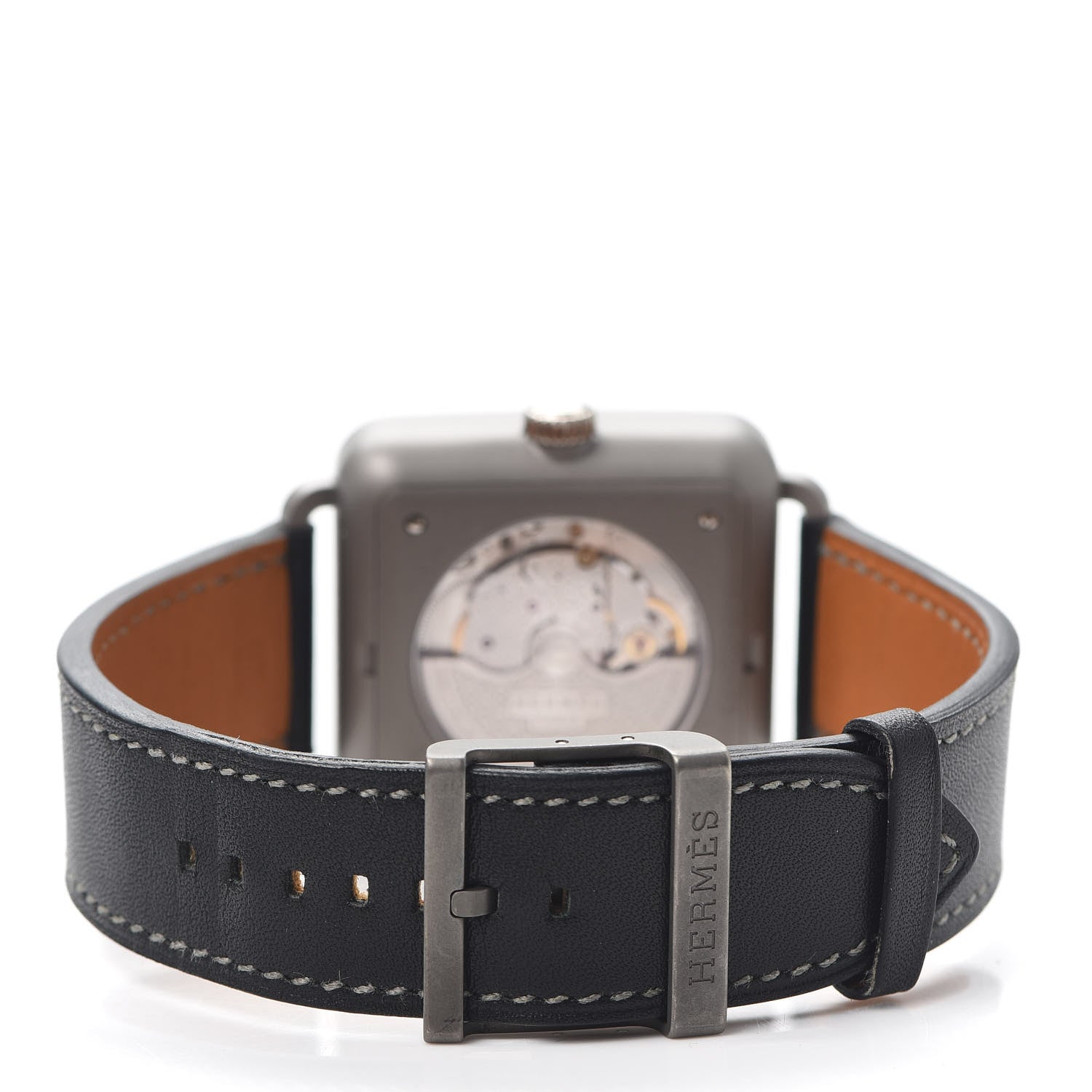 Hermes Titanium Barenia 36.5mm Carre H Automatic Watch Noir 3 of 5