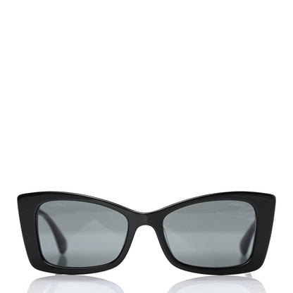 Chanel Acetate CC Rectangle Sunglasses 5430 Black 2 of 4