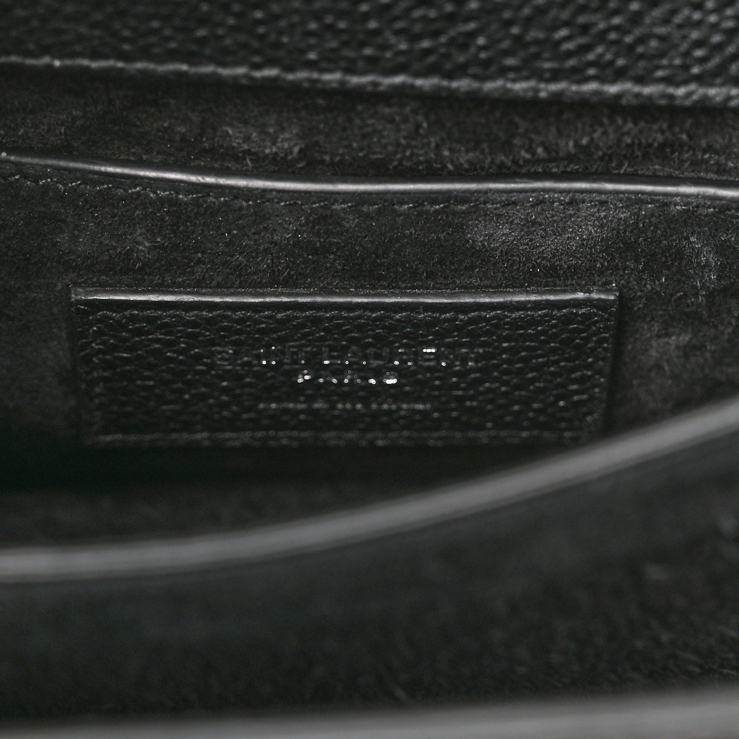 Grained Calfskin Small Monogram Sunset Black