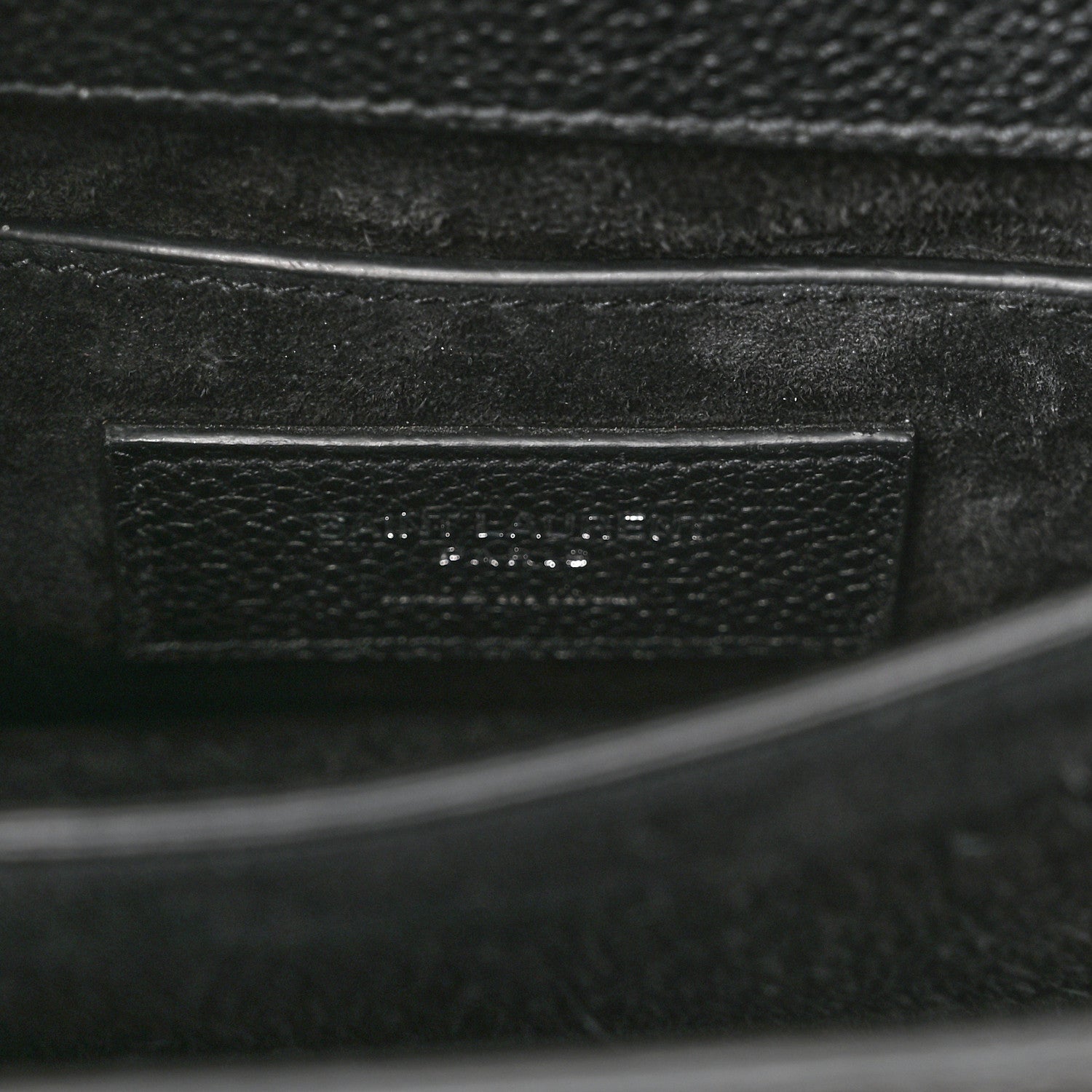 Saint Laurent Grained Calfskin Small Monogram Sunset Black 6 of 16