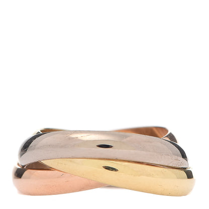 Cartier 18K Pink Yellow White Gold Classic Trinity Ring 56 7.5 3 of 6
