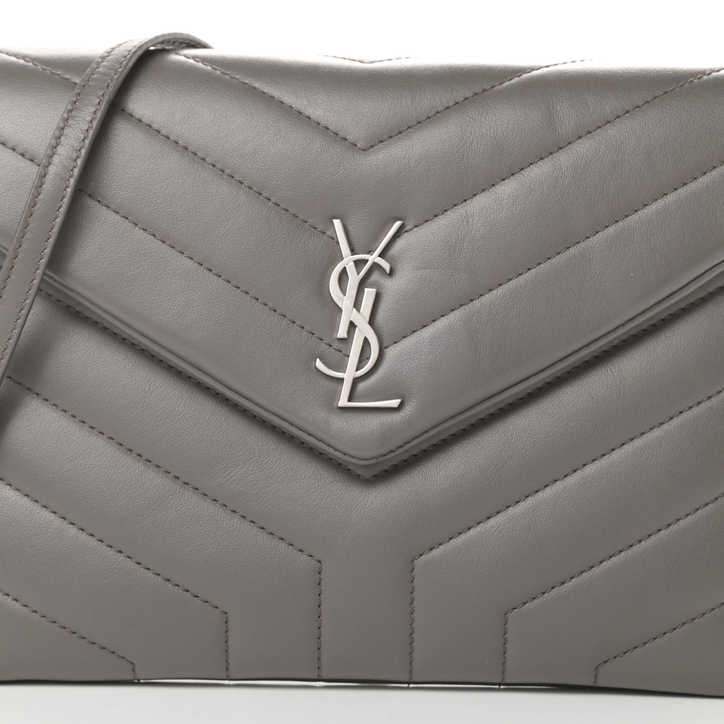 Calfskin Y Quilted Monogram Loulou Flap Bag Earth