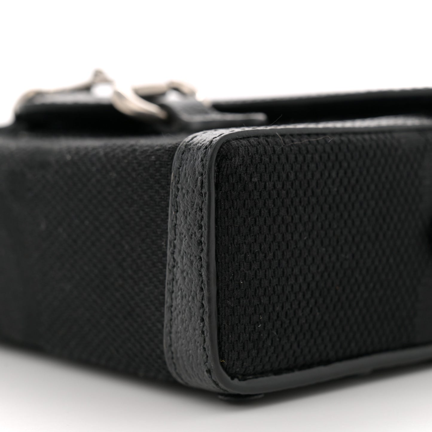 Monogram Jumbo GG Textured Dollar Calfskin Mini Horsebit 1955 Shoulder Bag Black