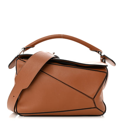 Loewe Calfskin Small Puzzle Bag Tan 1 of 11