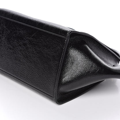 Celine Shiny Goatskin Small Trapeze Black 9 of 10