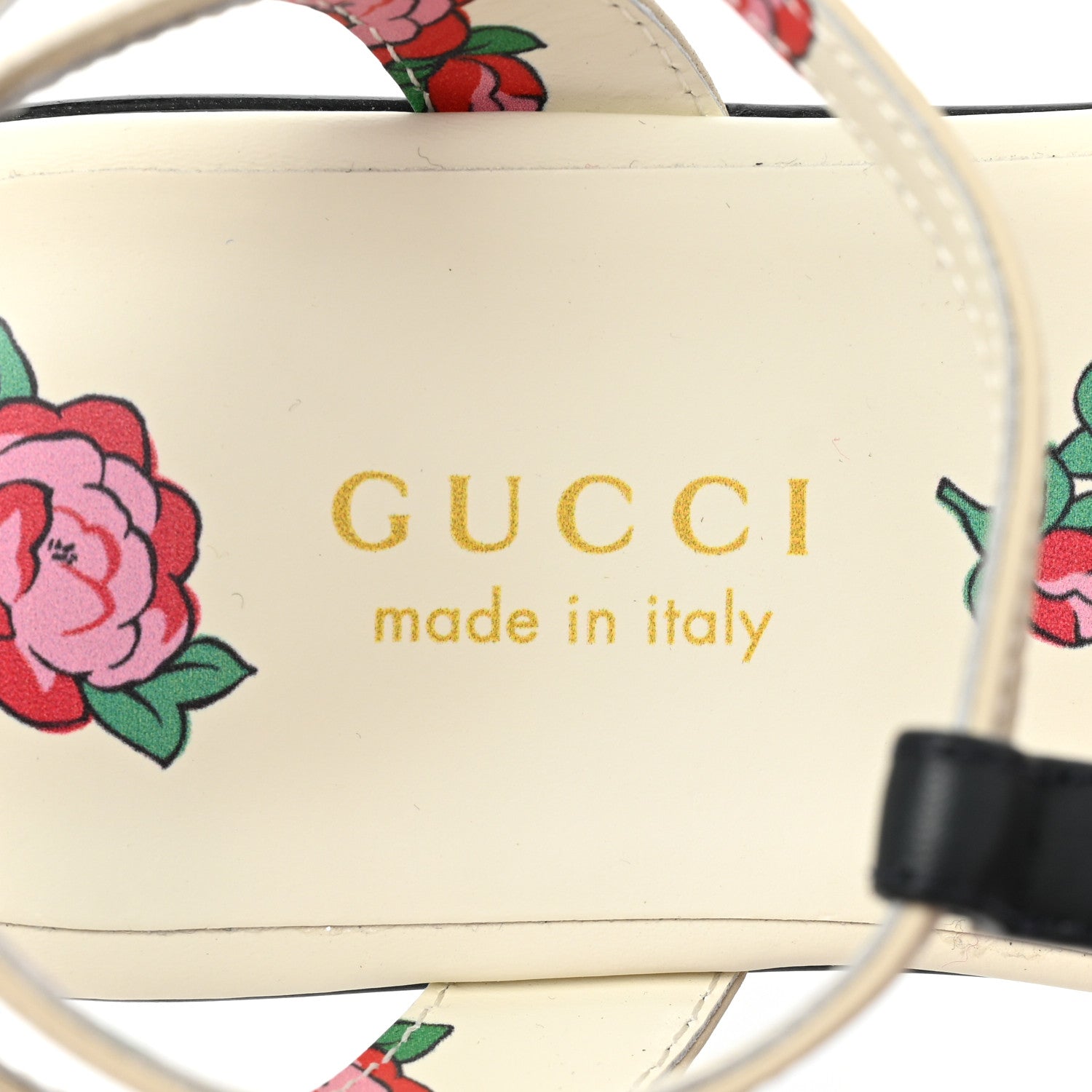 Gucci Calfskin Web Bow Children's Sandals 35 White 7 of 7