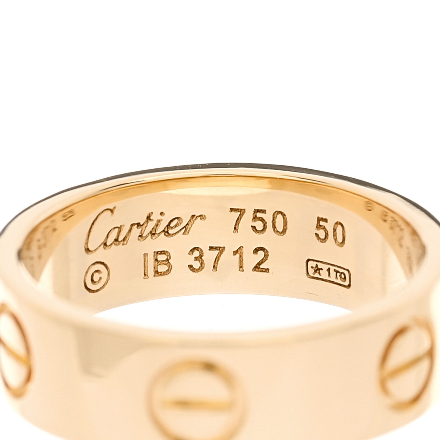 Cartier 18K Yellow Gold 5.5mm LOVE Ring 50 5.25 3 of 3