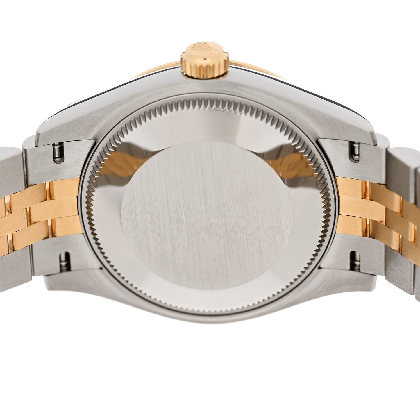 Stainless Steel 18K Yellow Gold Diamond Black Mother of Pearl 31mm Oyster Perpetual Datejust Watch 278273