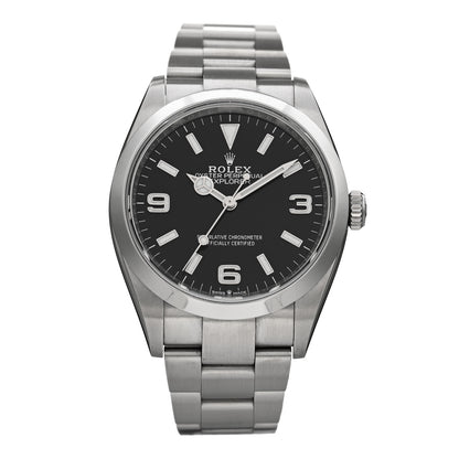 Rolex Stainless Steel 36mm Oyster Perpetual Explorer Watch Black 124270 1 of 5