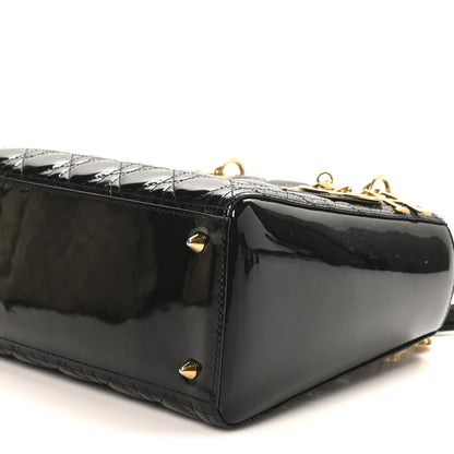Christian Dior Patent Cannage Medium Lady Dior Black 10 of 10