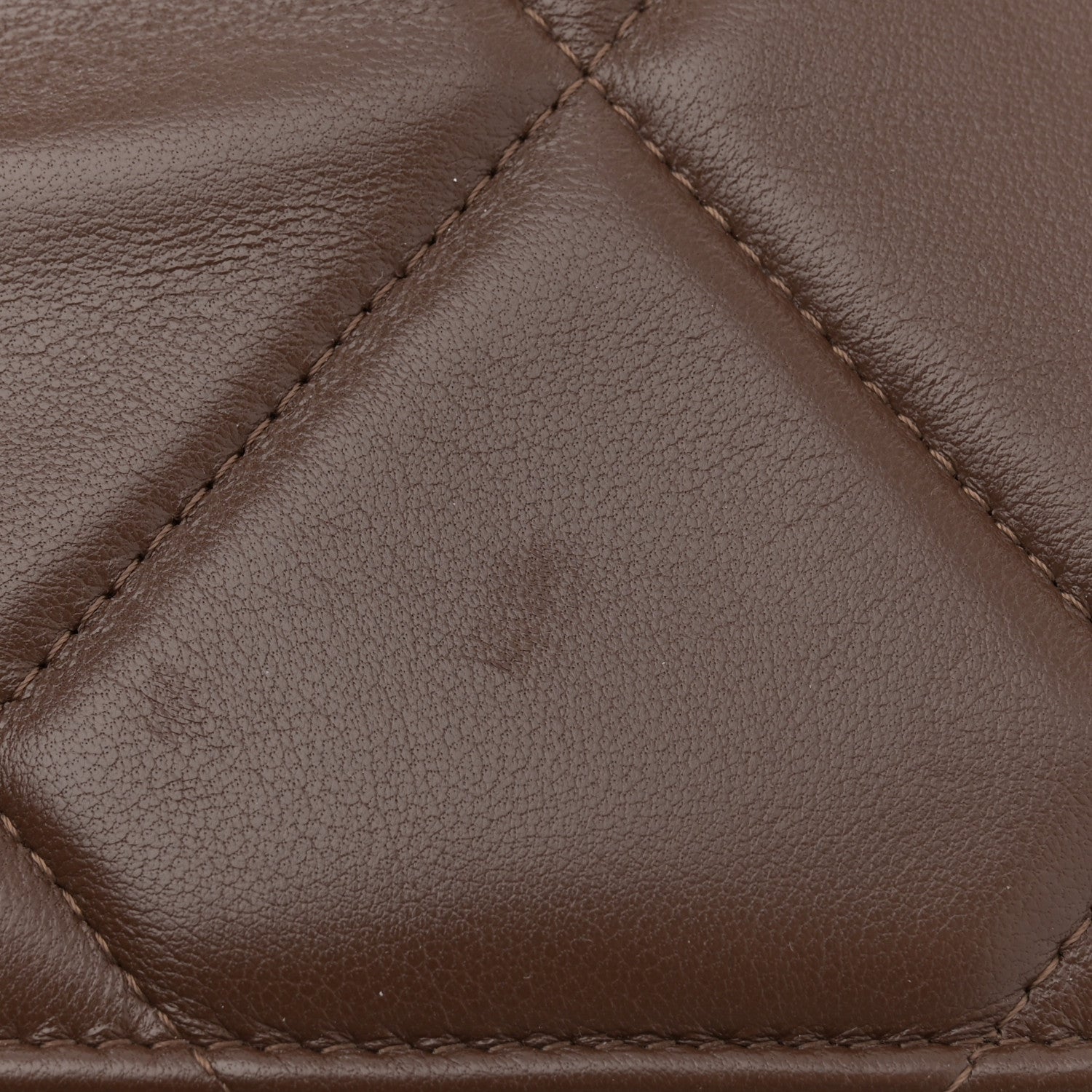 Chanel Lambskin Quilted Chanel 19 Wallet On Chain WOC Brown 12 of 12