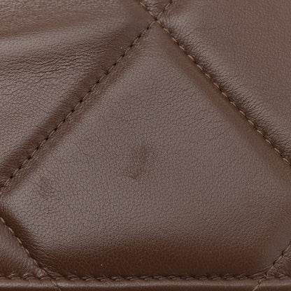 Chanel Lambskin Quilted Chanel 19 Wallet On Chain WOC Brown 12 of 12