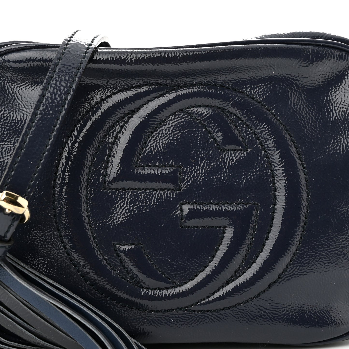 Vernice Naplack Small Soho Disco Bag Uniform Blue