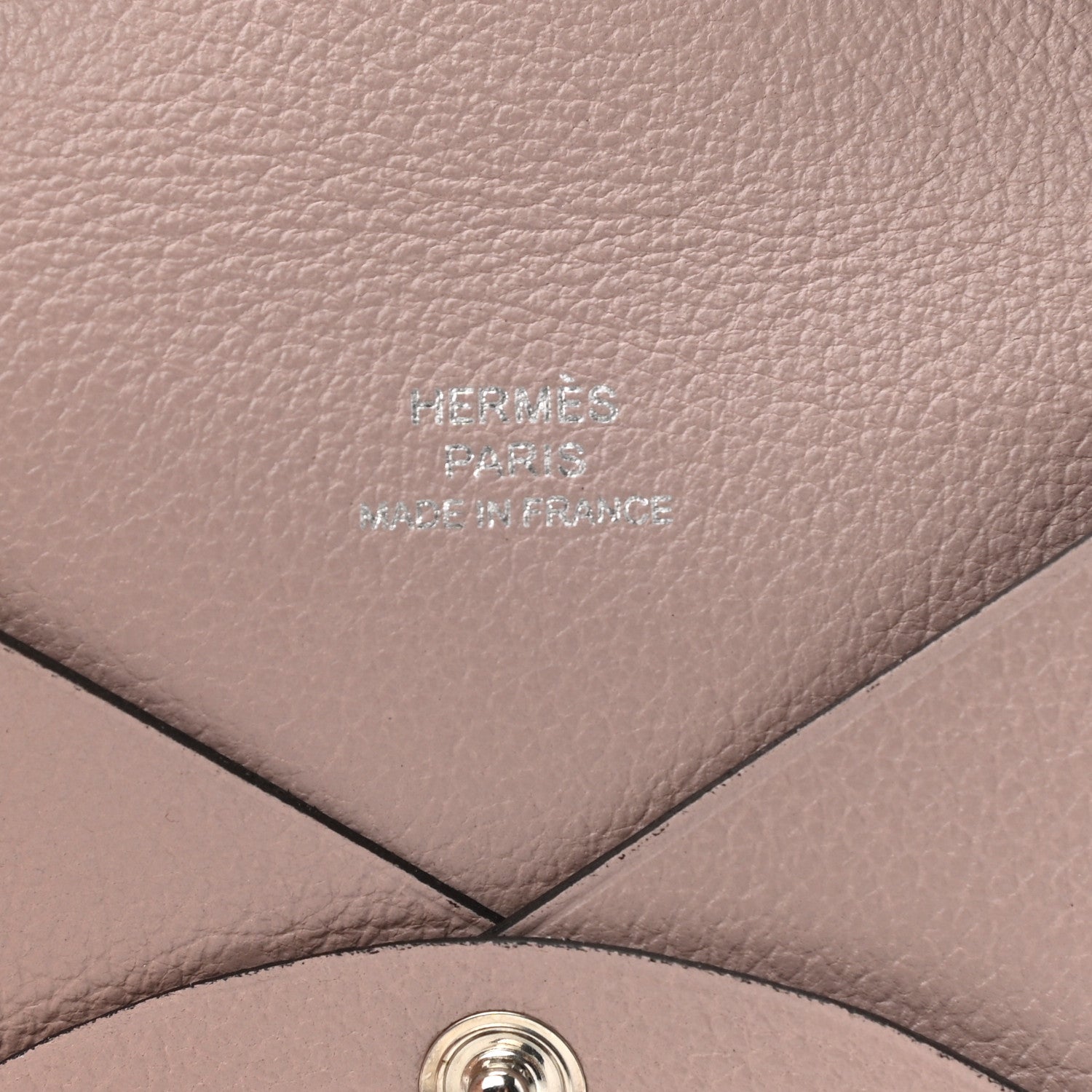 Hermes Evercolor Calvi Card Case Glycine 6 of 8