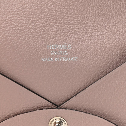 Hermes Evercolor Calvi Card Case Glycine 6 of 8