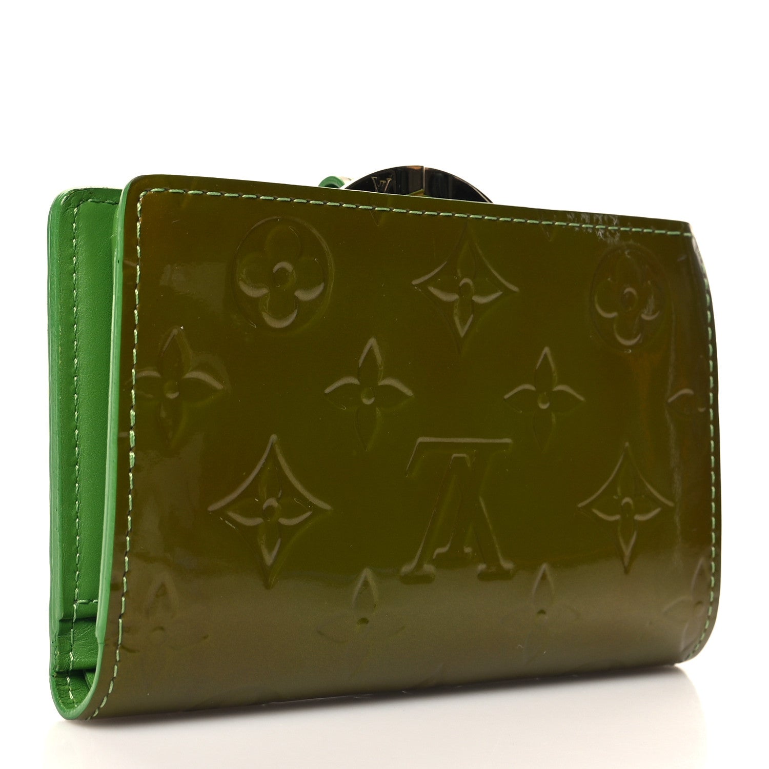 Louis Vuitton LOUIS VUITTON Vernis French Purse Wallet Vert Tonic 3 of 8