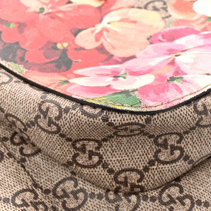 Gucci GG Supreme Monogram Blooms Medium Single Buckle Backpack Beige Multicolor Dry Rose 12 of 13