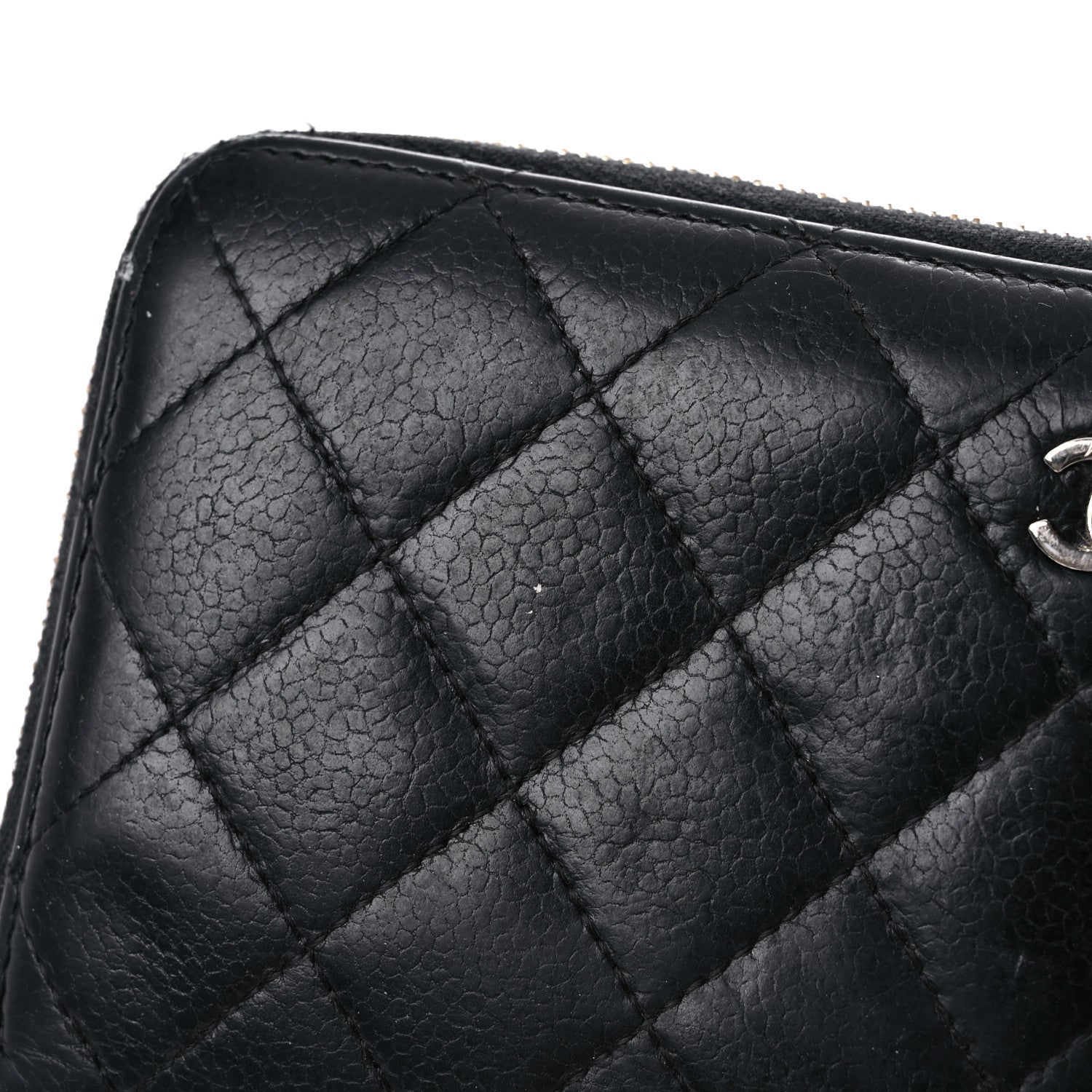 Chanel Caviar Quilted Medium Zip Around Wallet Black 24 of 25