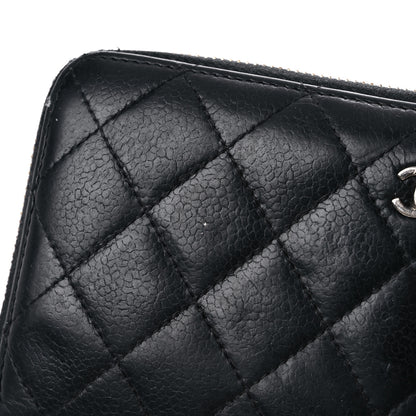 Chanel Caviar Quilted Medium Zip Around Wallet Black 24 of 25