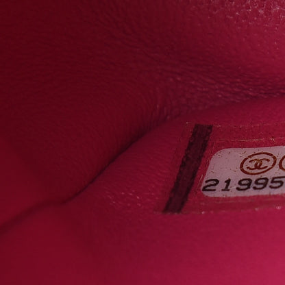 Chanel Lambskin Quilted Mini Square Flap Fuchsia 7 of 9