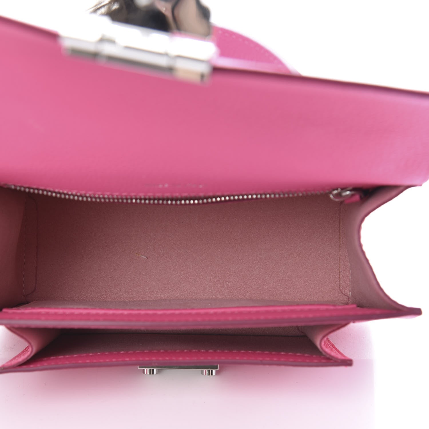 MCM Grained Calfskin Small Patricia Satchel Sugar Pink 5 of 10