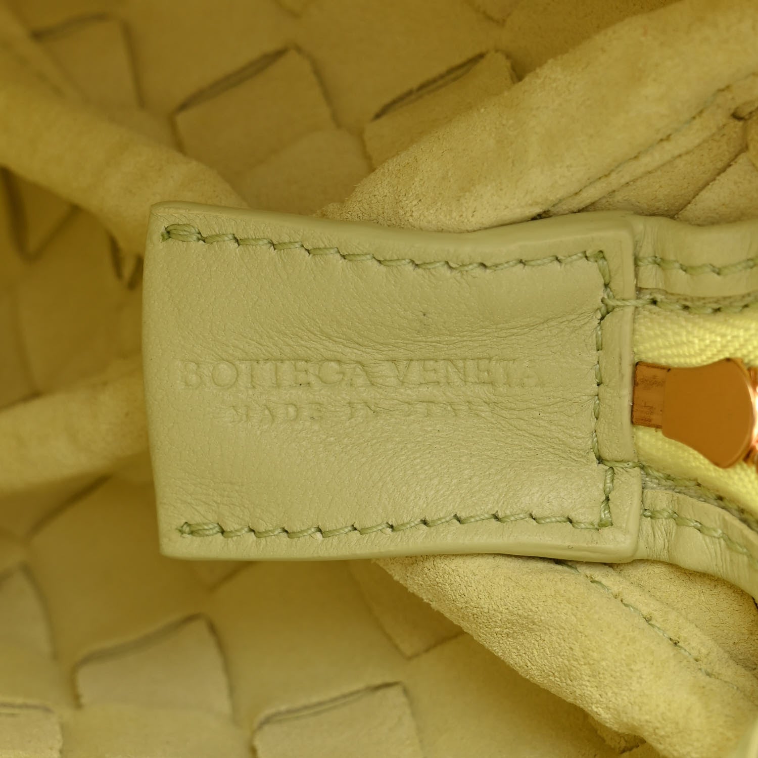 Bottega Veneta Nappa Intrecciato Mini Loop Camera Bag Lemon Washed 6 of 9