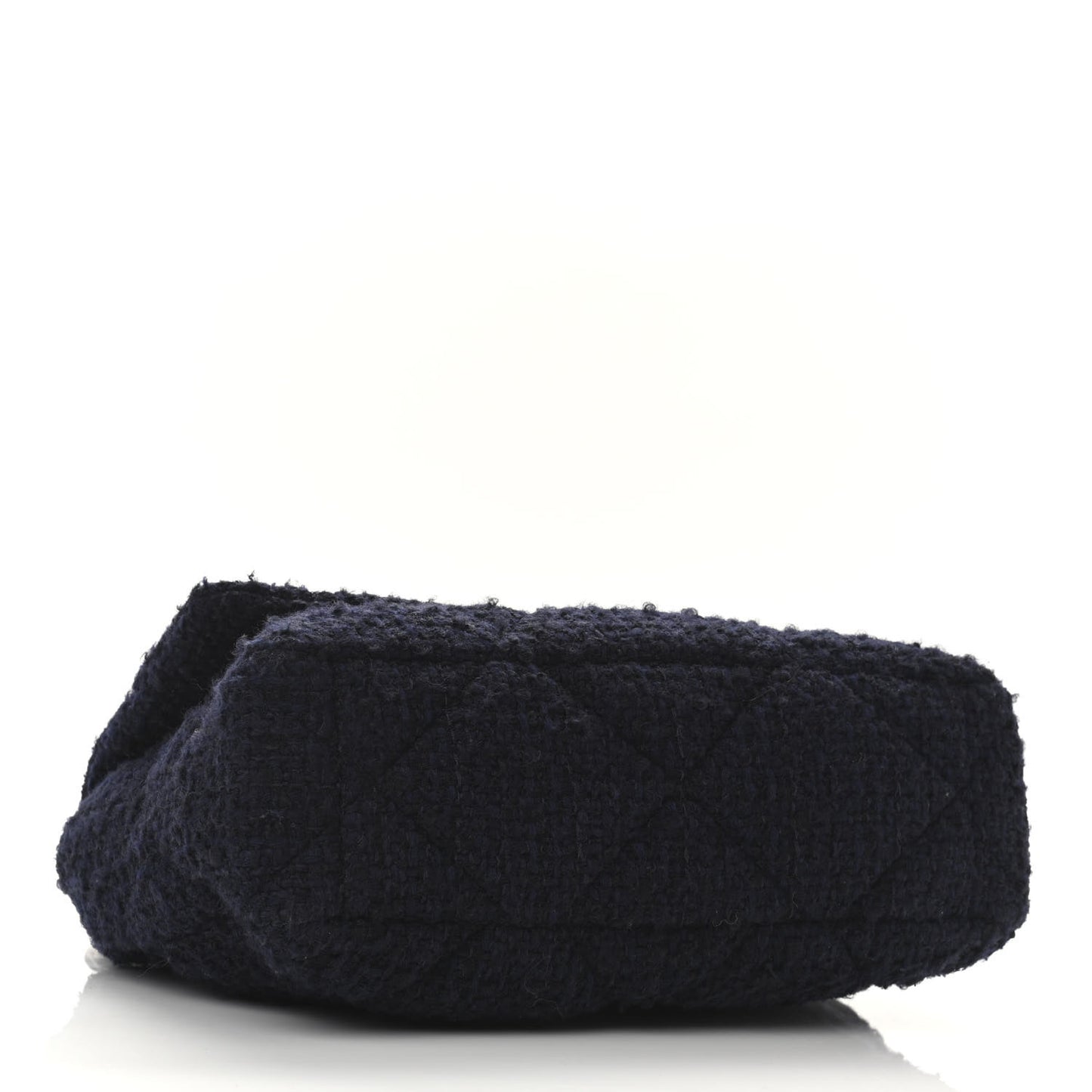 Tweed Quilted Large Chanel 19 Flap Navy Blue