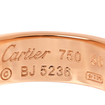 Cartier 18K Pink Gold 5.5mm LOVE Ring 56 7.5 4 of 4