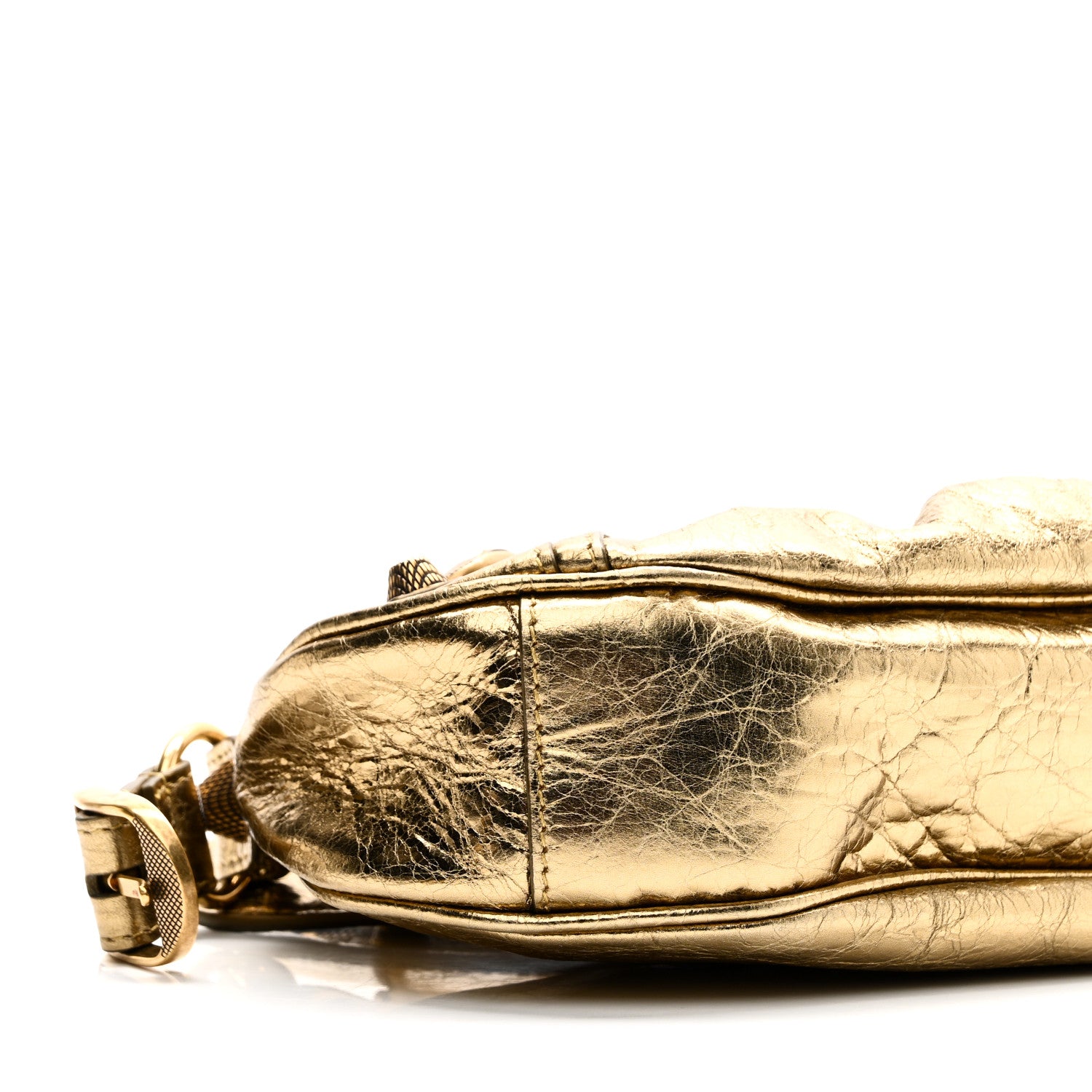 Balenciaga Metallic Agneau Arena Le Cagole Shoulder Bag XS Gold 10 of 11